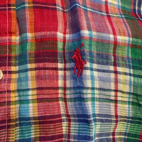 Polo Ralph Lauren button down linen shirt size 2 never worn - Picture 2 of 6
